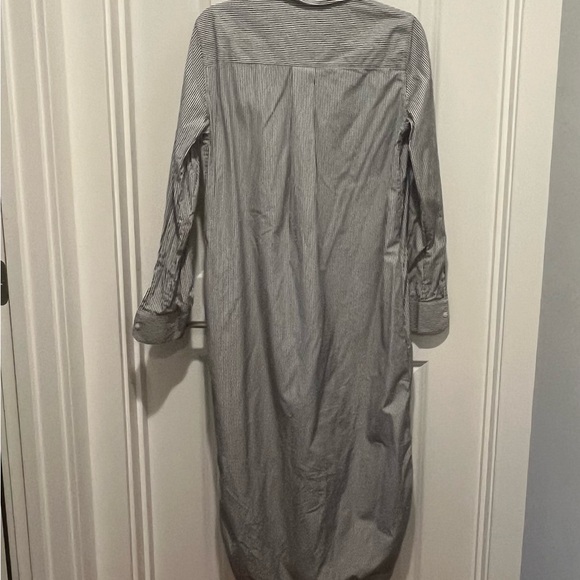 Everlane Striped Long Sleeve Button-Down Dress | Size 10 - Picture 4 of 6